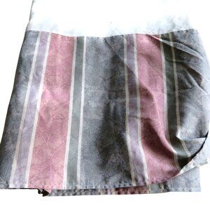 Vintage Floral Striped King Size Bed Skirt Multicolor 14.5" Drop Made in USA